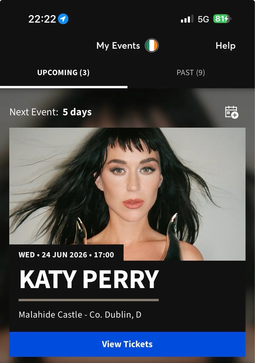 X1 VIP Katy Perry Ticket - Image 2