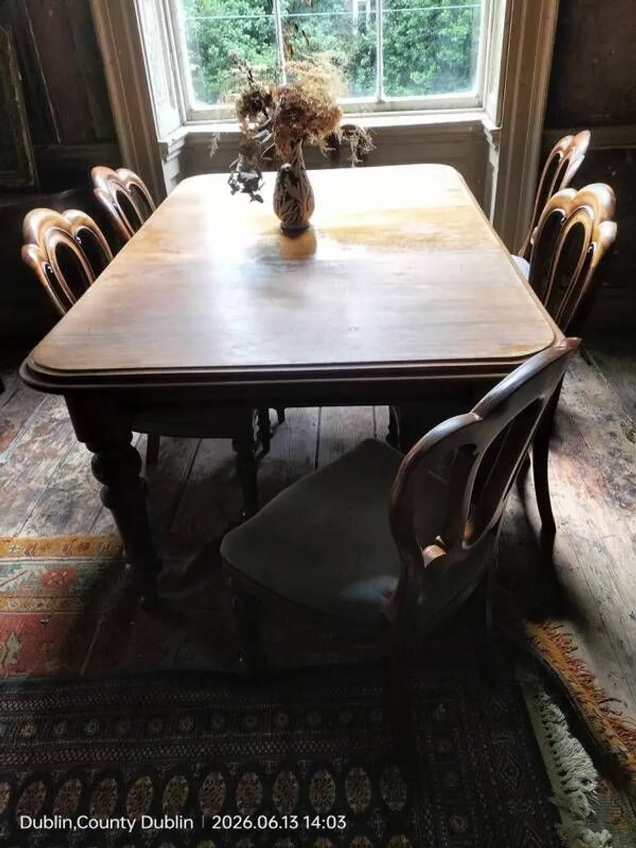 Victorian mahogany Dining Table - Image 3