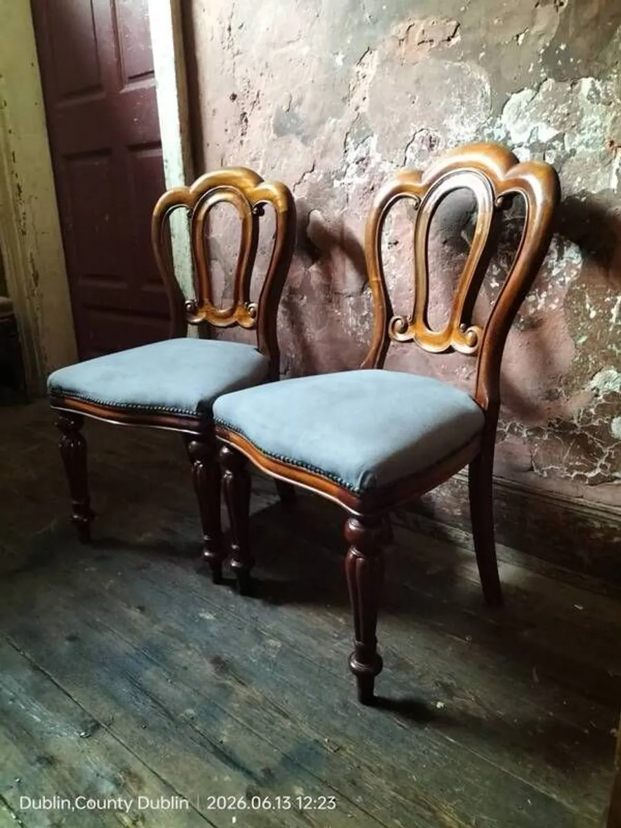 Set of 6 Victorian mahogany style Dining Chairs - Image 1