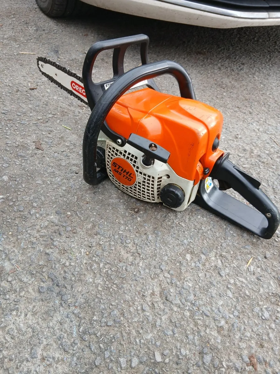 Sthil MS 170 chainsaw running 100-percent - Image 1