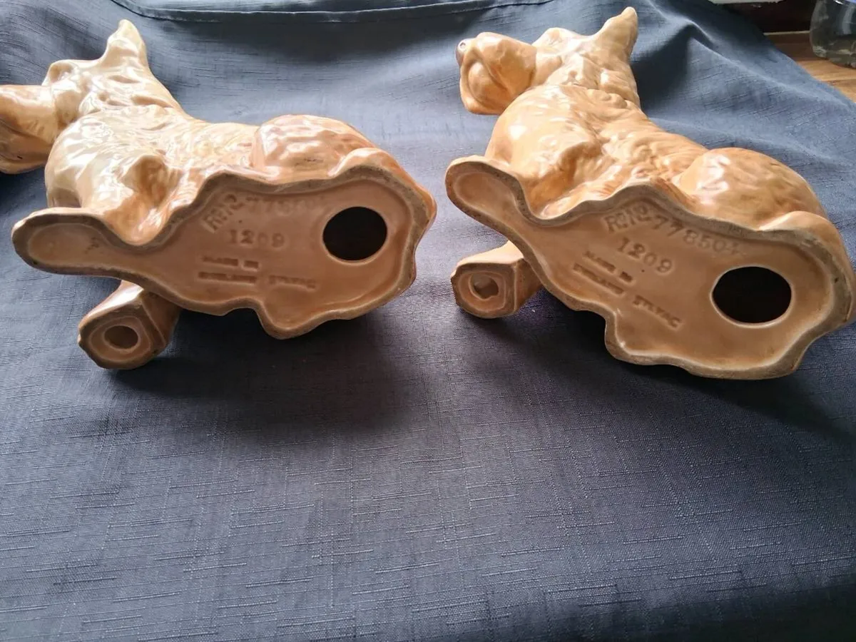 Pair Of Vintage Sylvac Terrier Dog Ornaments - Image 4