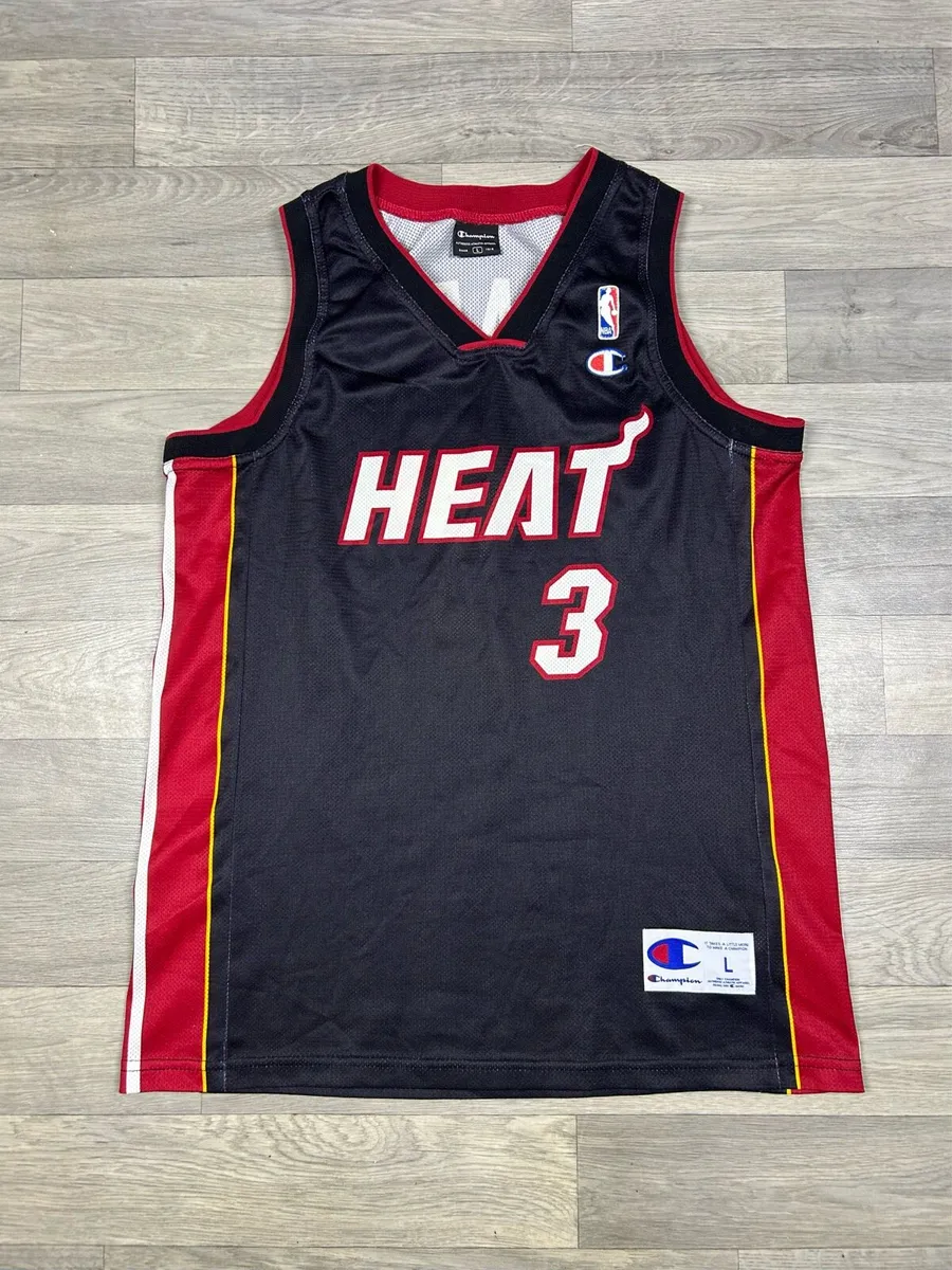 Vintage Champion Miami Heat Dwayne Wade Jersey - Image 1