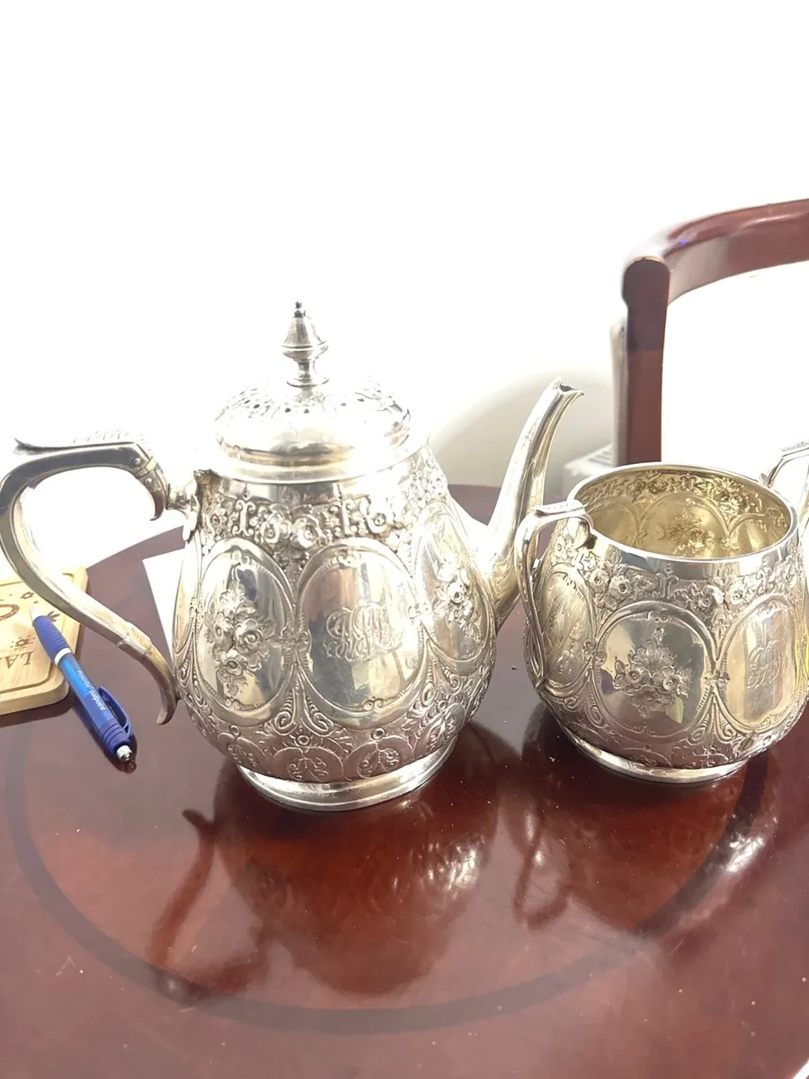 Vintage Ornate Tea Set for sale - Image 1