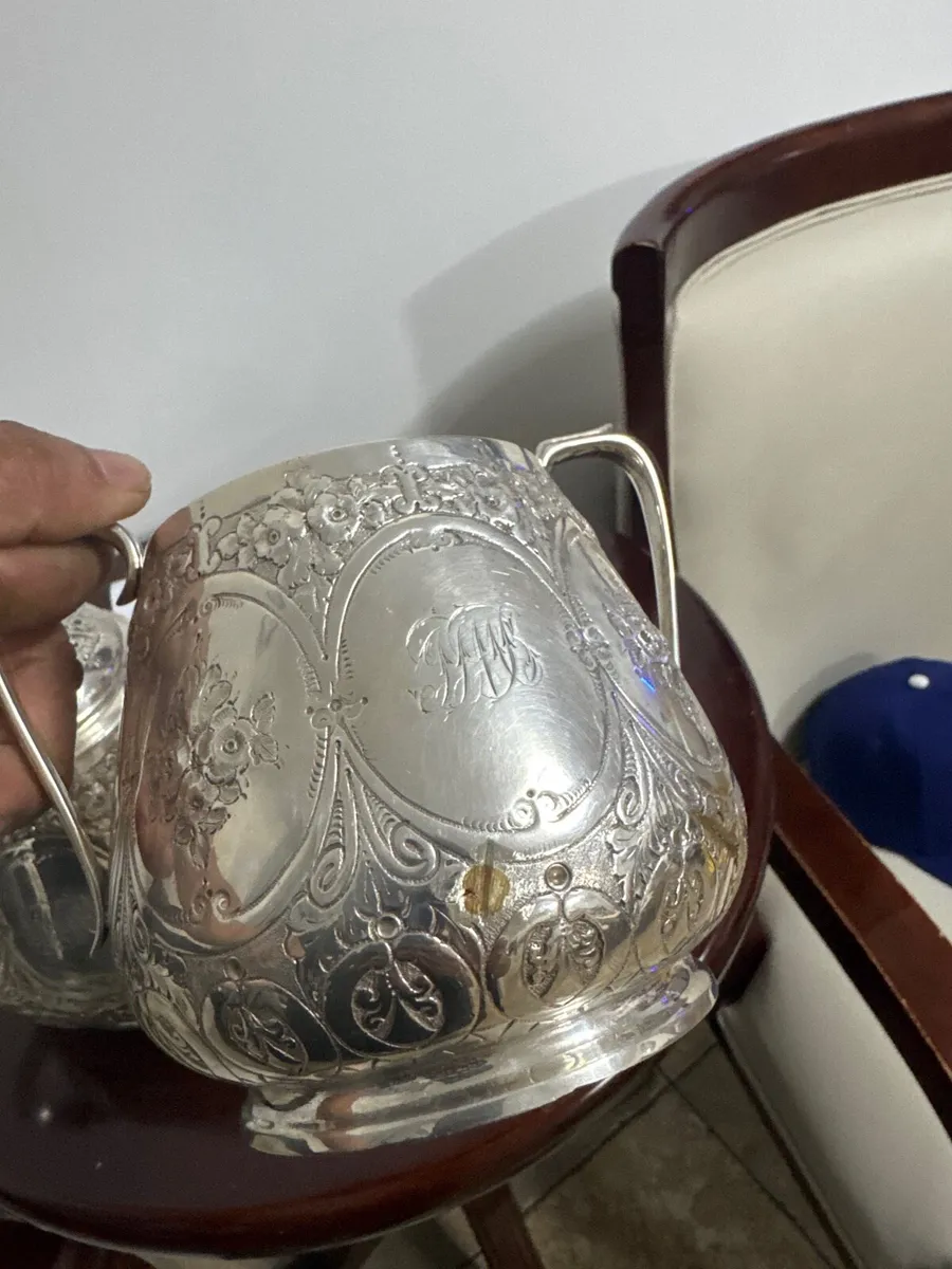 Vintage Ornate Tea Set for sale - Image 3