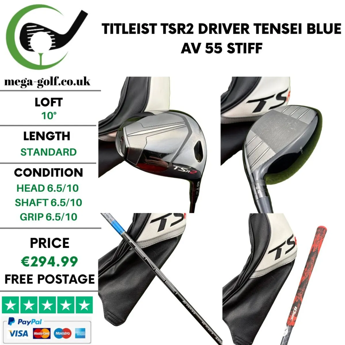 Titleist TSR2 Driver / 10° / Stiff - Image 1