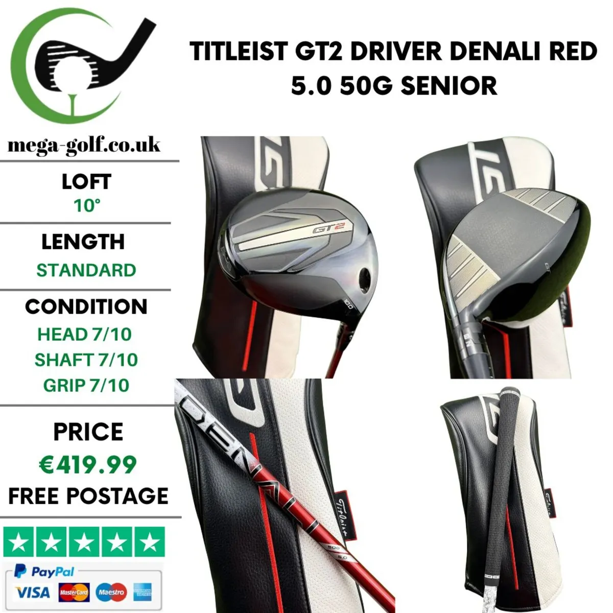 Titleist GT2 Driver / 10° / Senior - Image 1