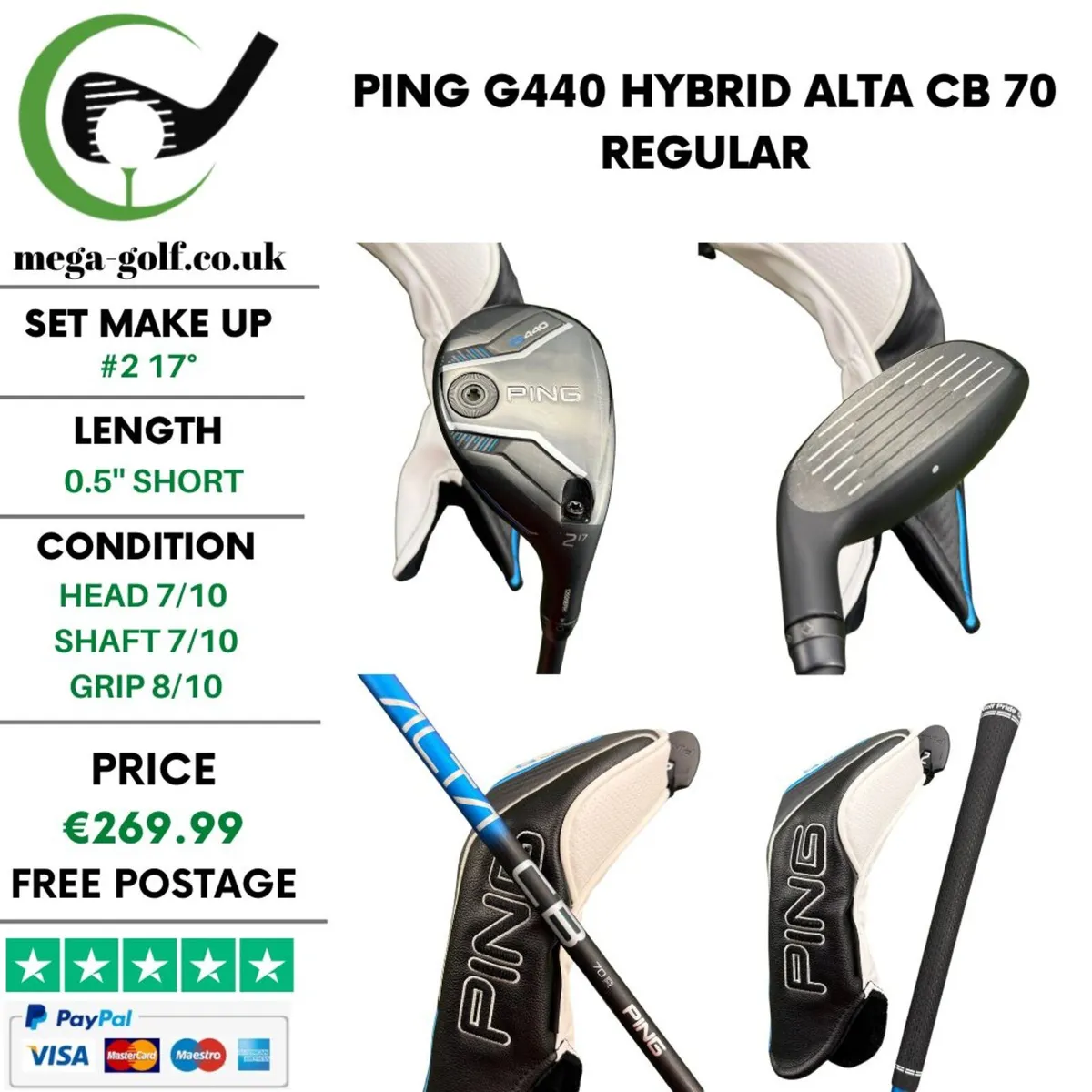 Ping G440 Hybrid / #2 17° / Alta CB 70 Regular - Image 1