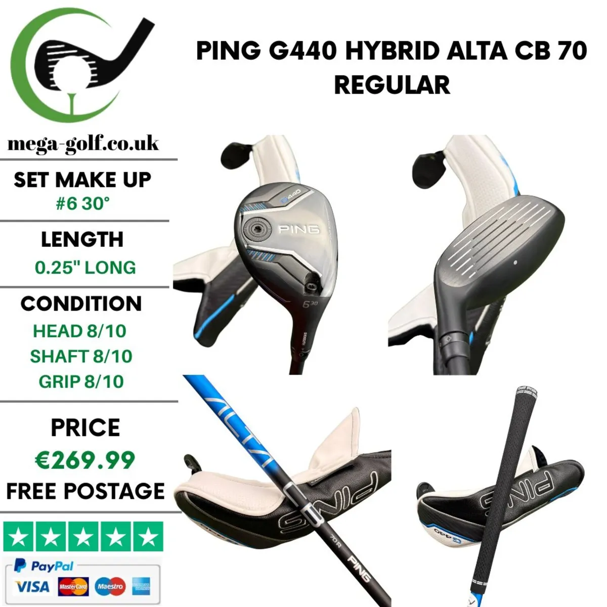 Ping G440 Hybrid / #6 30° / Alta CB 70 Regular - Image 1