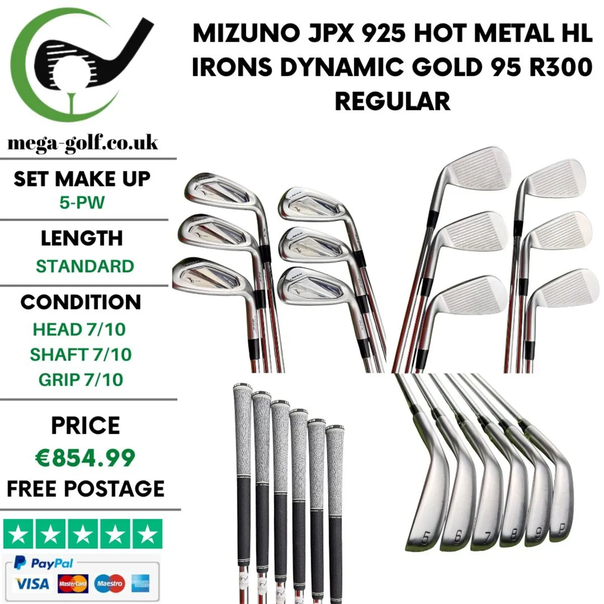 Mizuno JPX 925 Hot Metal HL Irons / 5-Pw / Regular - Image 1