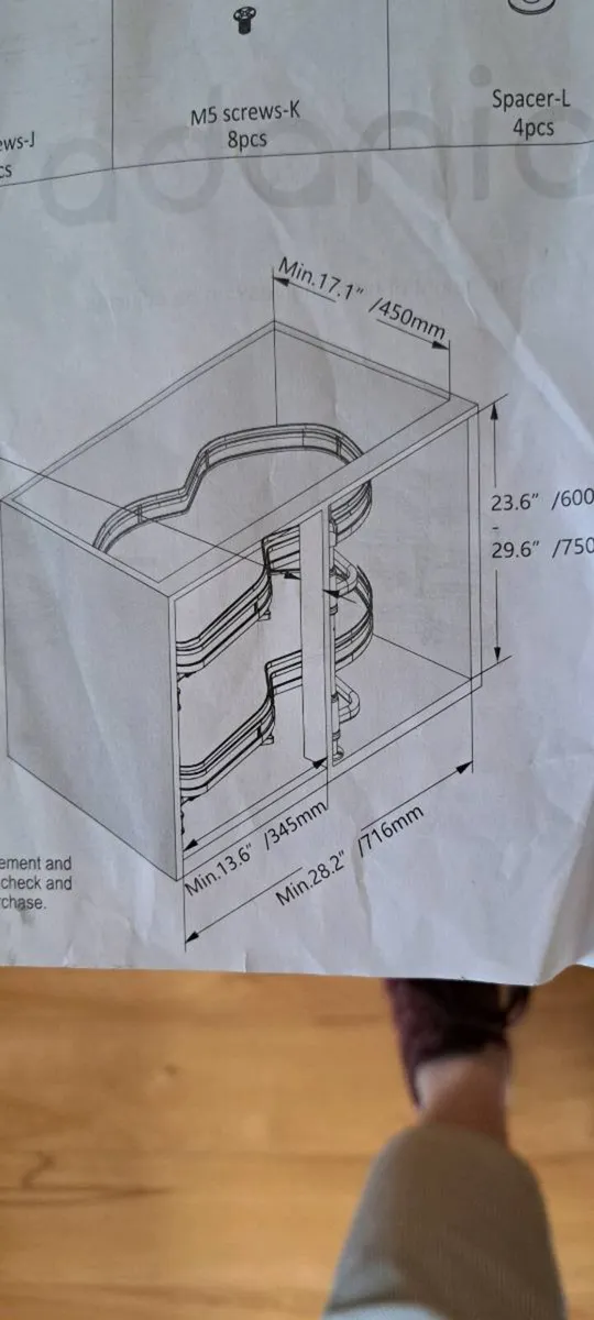 Corner swivel kitchen inserts - Image 1