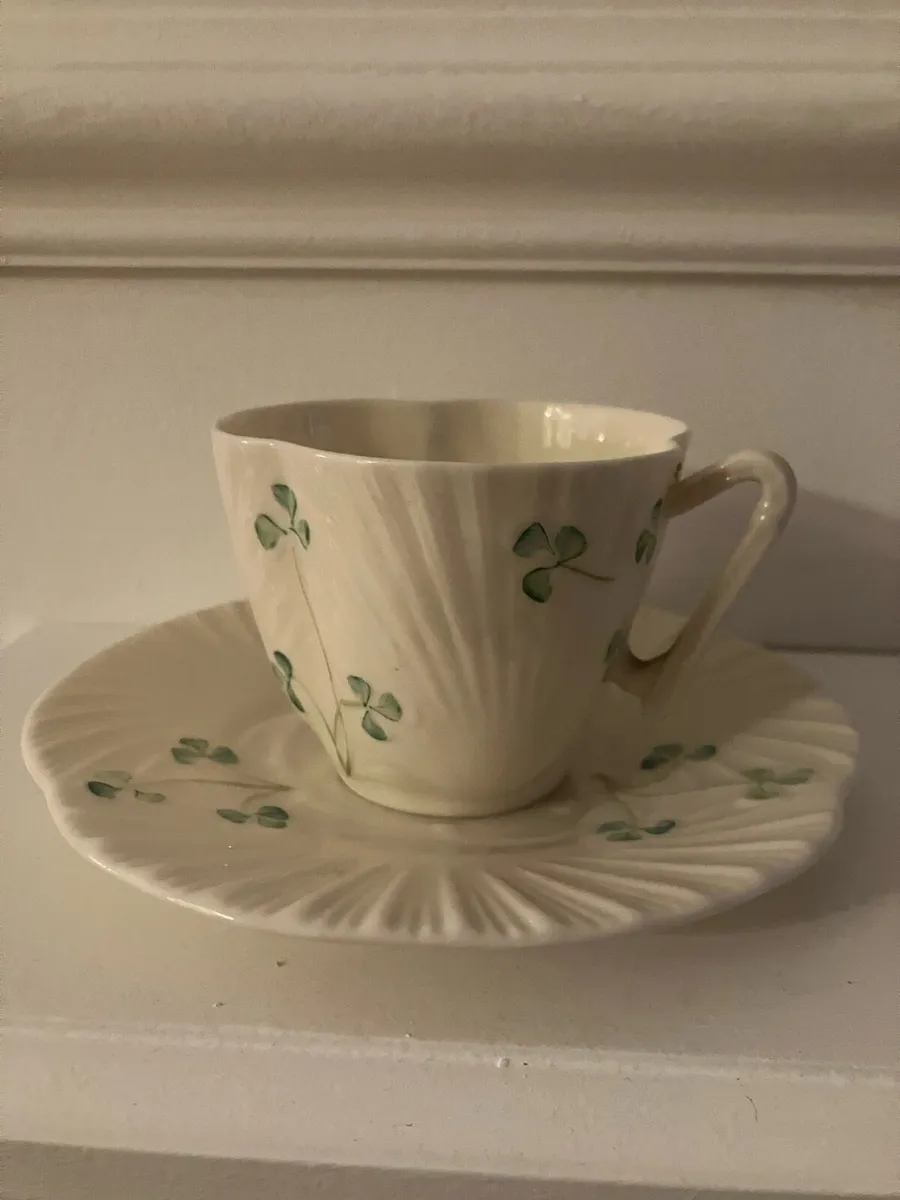 Belleek Cups and Saucers - Image 1