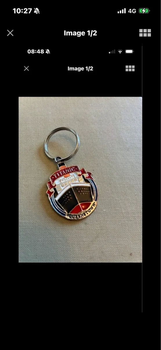 Titanic Queenstown Key Ring - Image 1