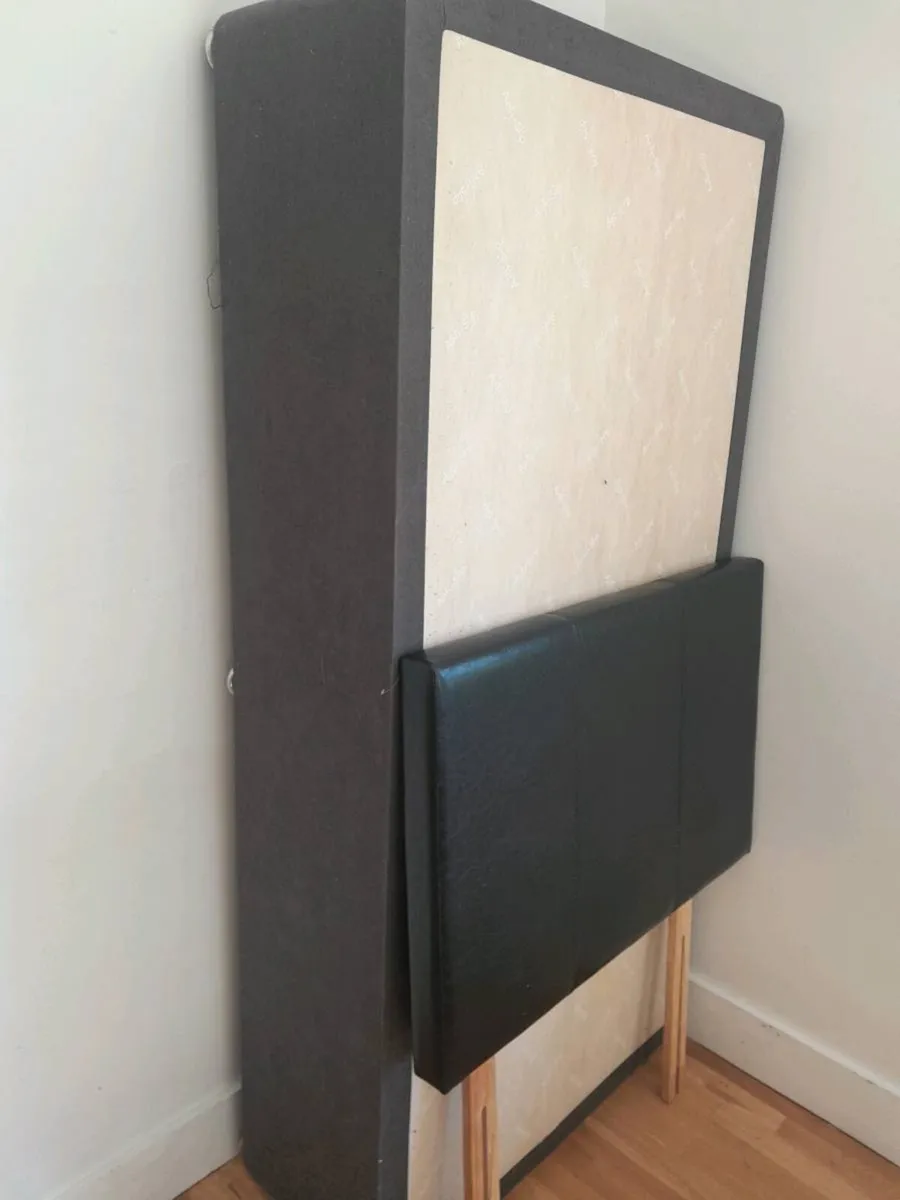 2nd Single divan bed with head board - Image 2