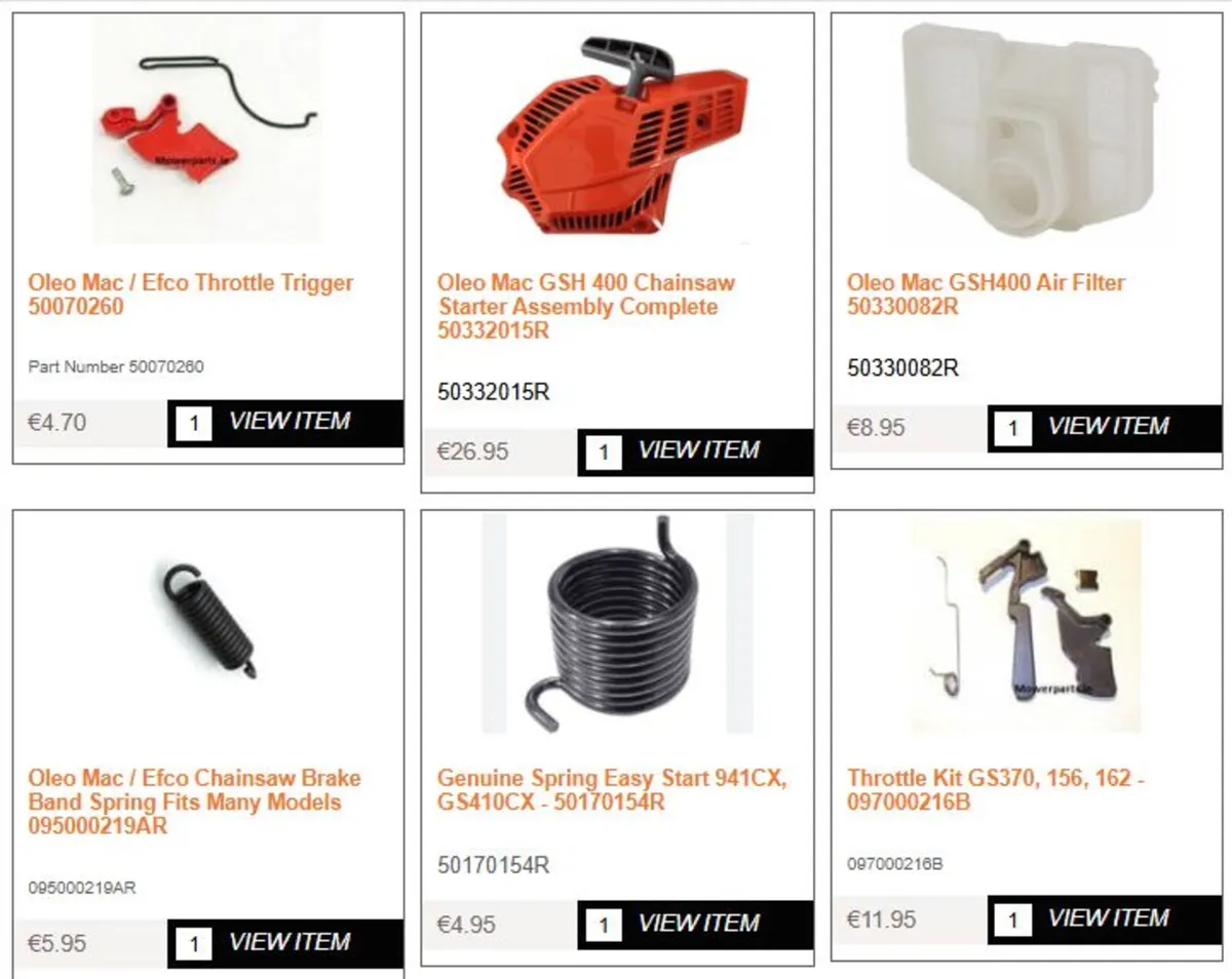Oleo Mac / Efco Spare Parts - Image 3