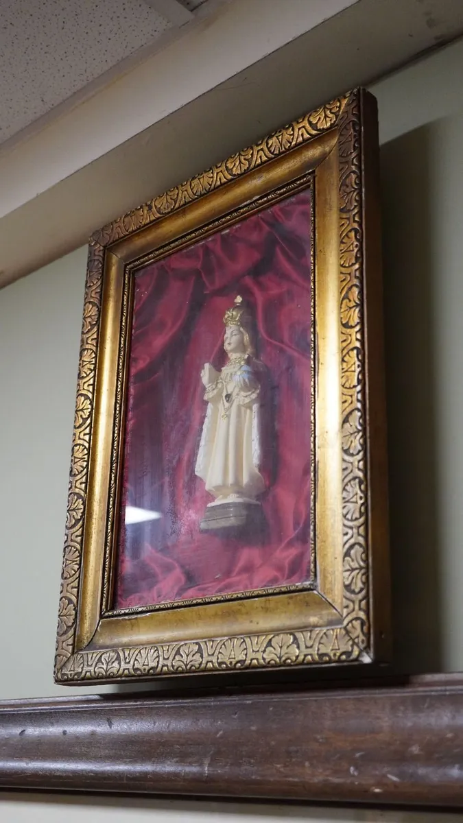 Vintage Child of Prague Framed Wall Shrine - Image 1