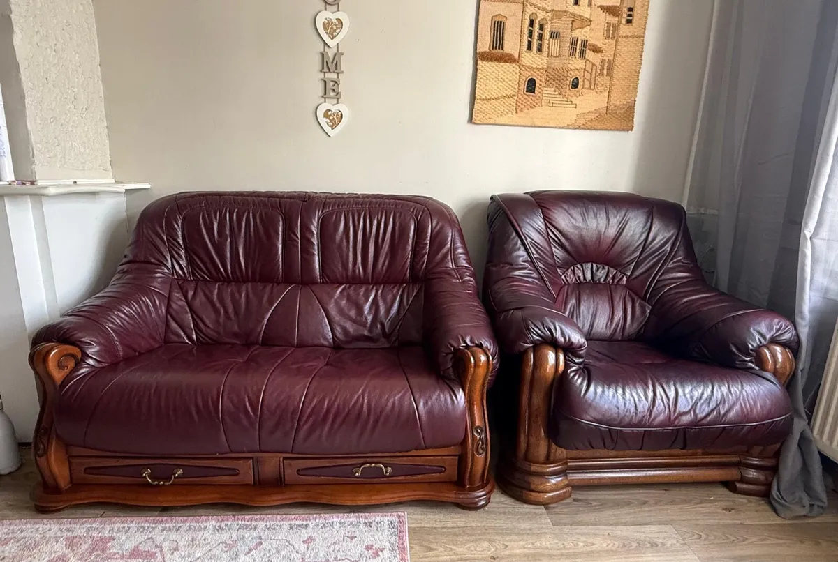 Leather Sofa - Image 1