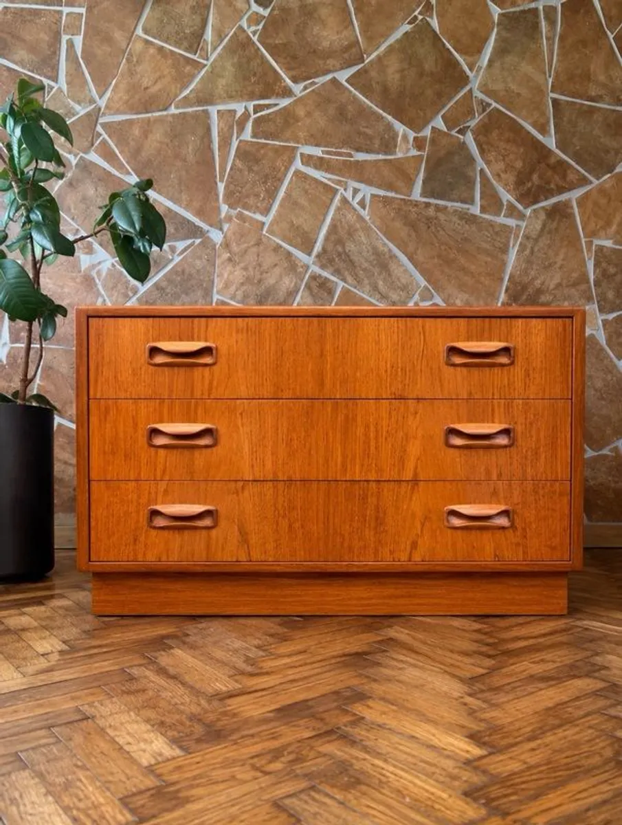 G plan drawers mid century vintage retro danish teak
