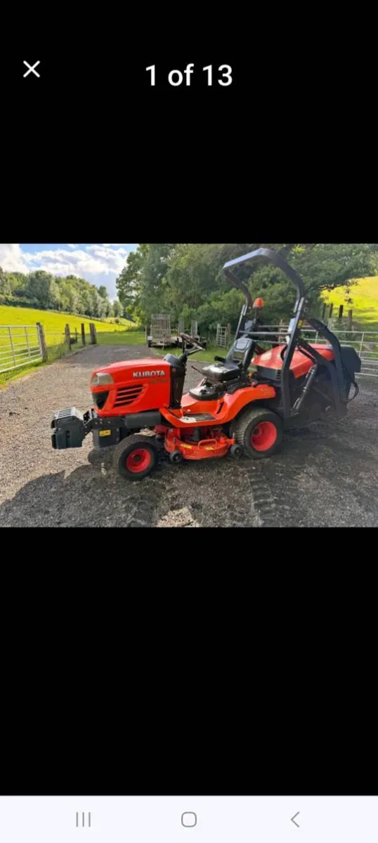 Kabuta diesel high tip ride on mower - Image 1