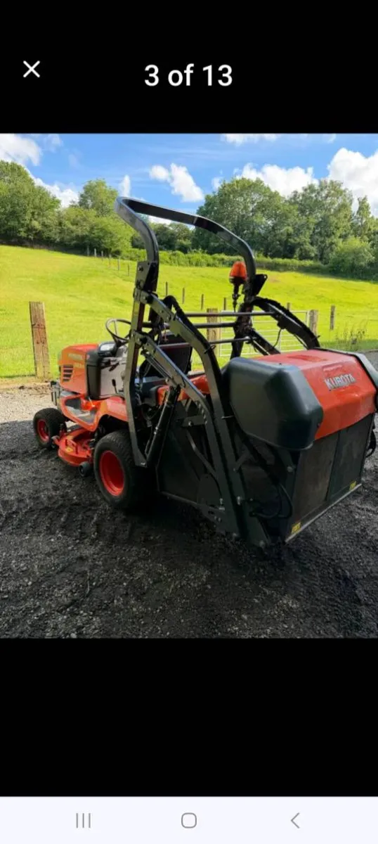 Kabuta diesel high tip ride on mower - Image 2