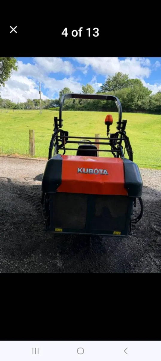 Kabuta diesel high tip ride on mower - Image 3