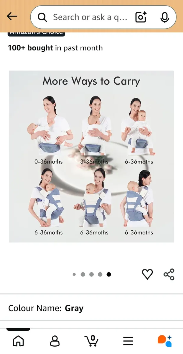 Baby Carrier, Bellababy Multifunction Baby Carrier - Image 1