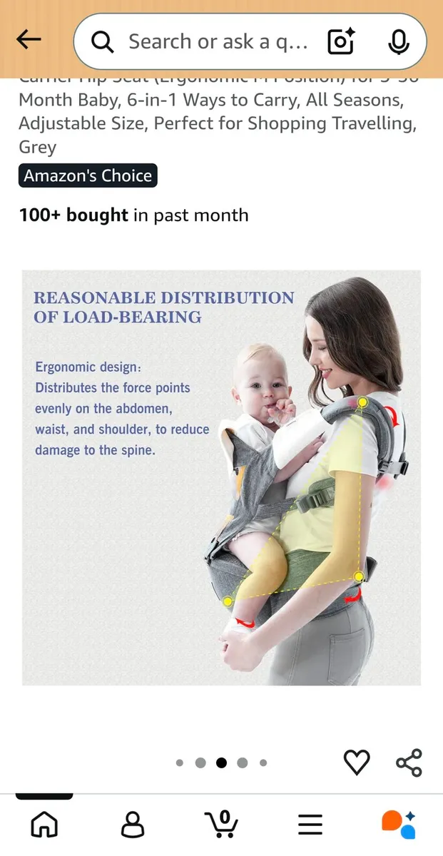 Baby Carrier, Bellababy Multifunction Baby Carrier - Image 2