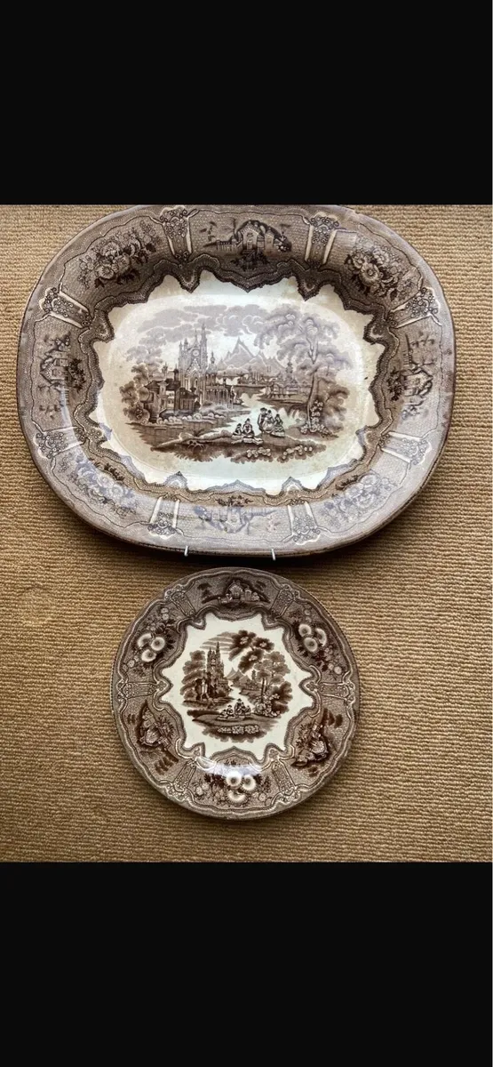 Antique 19th  Century Willow pattern - Image 1
