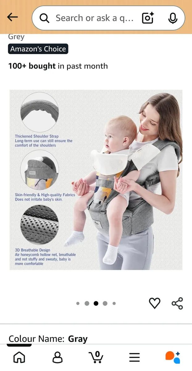 Baby Carrier, Bellababy Multifunction Baby Carrier - Image 3
