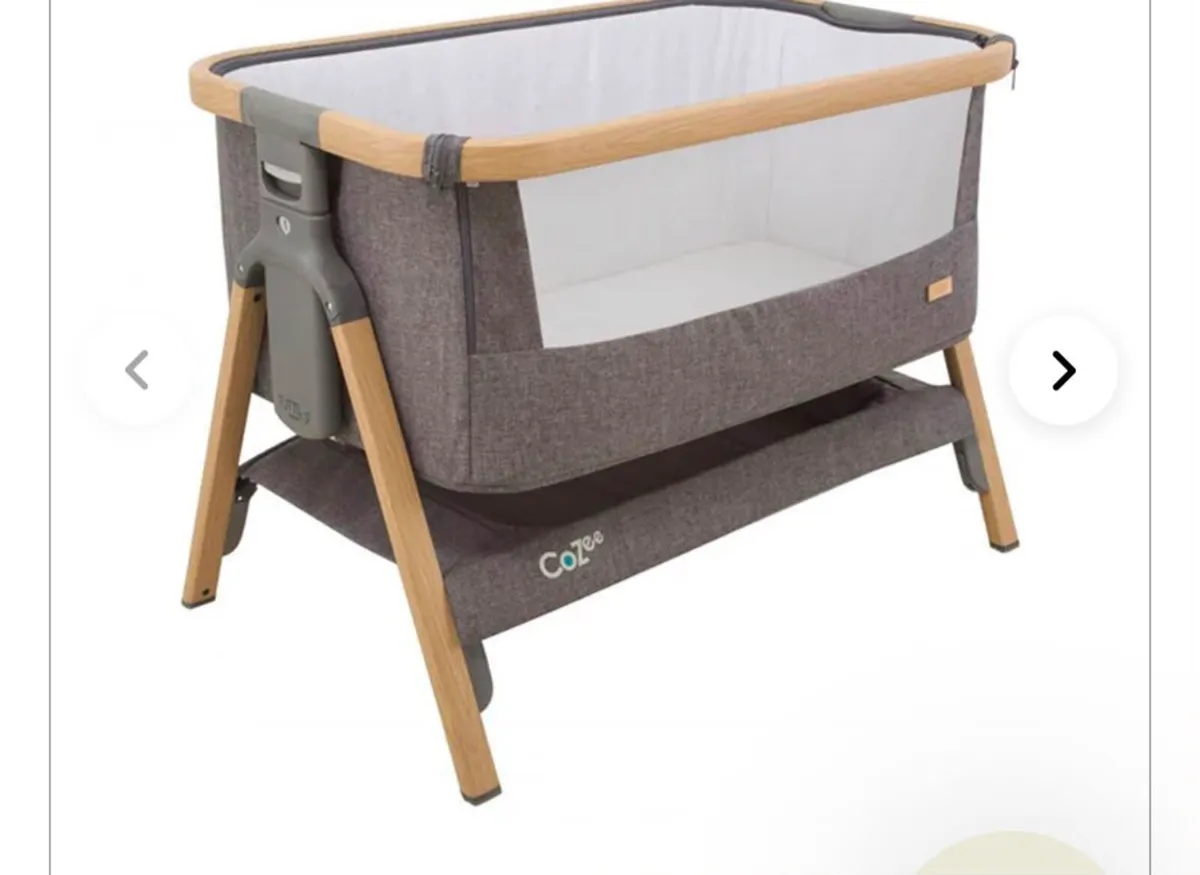 Tutti Bambini CoZee Crib, Oak / Charcoal