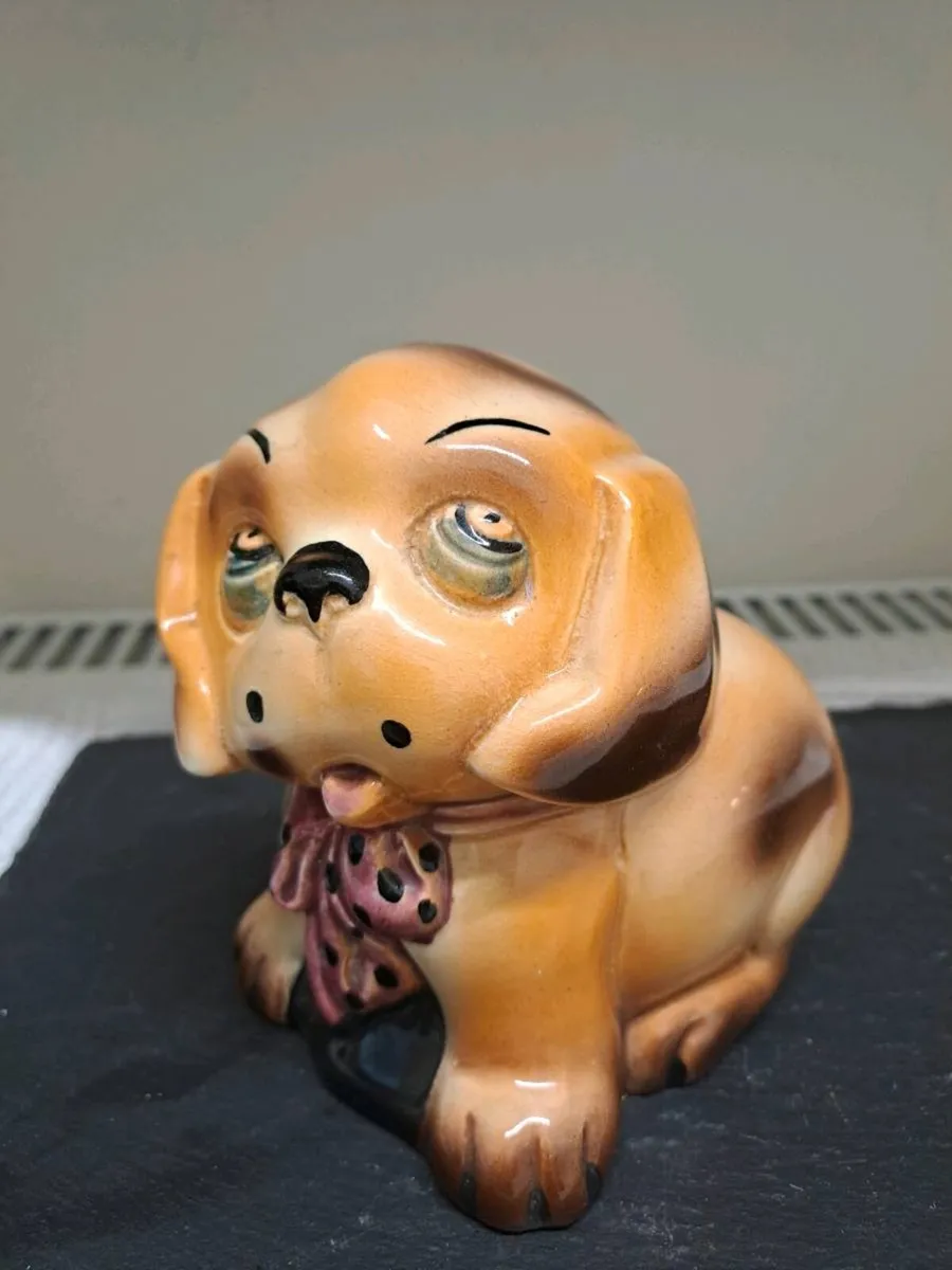 1940s Vintage Bonzo the Dog Style Ceramic Ornament - Image 1