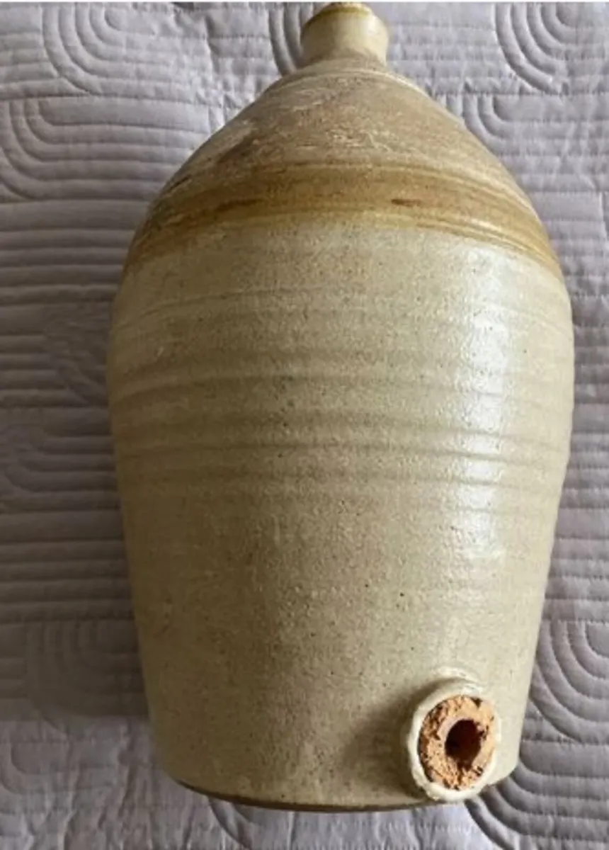 Large Vintage Stoneware Flagoon - Image 2