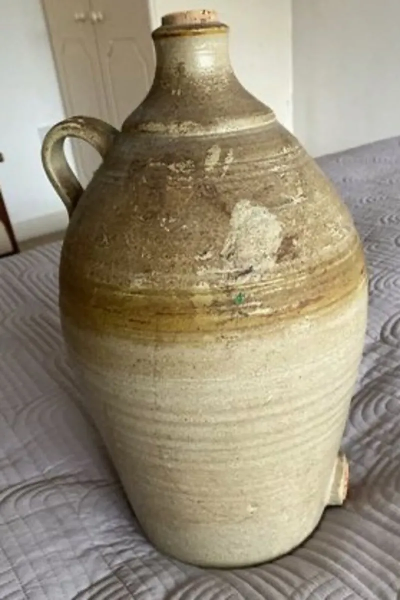 Large Vintage Stoneware Flagoon - Image 4