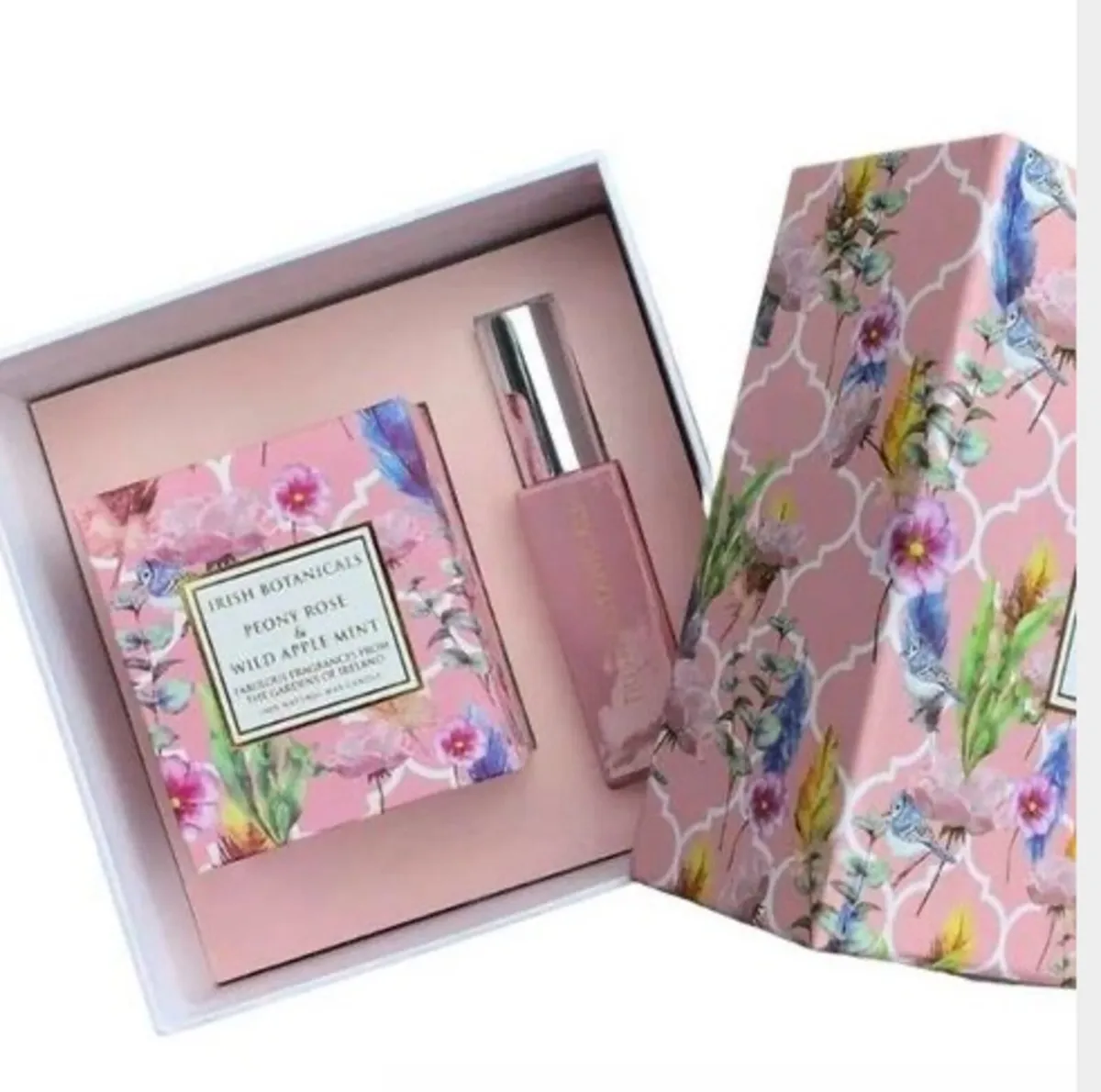 Peony Rose and Wild Apple Mint Wax Candle and Frag