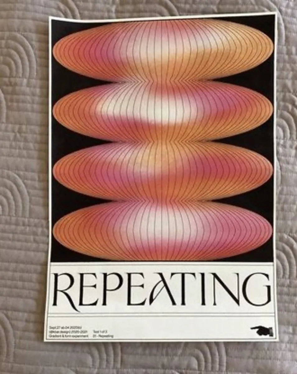 Repeating - Cool Print - Unframed - Image 1