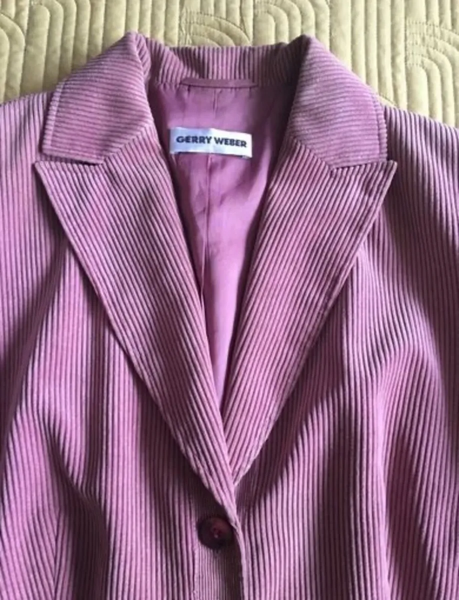 Gerry Weber Cord Blazer Jacket Size 16 - Image 1