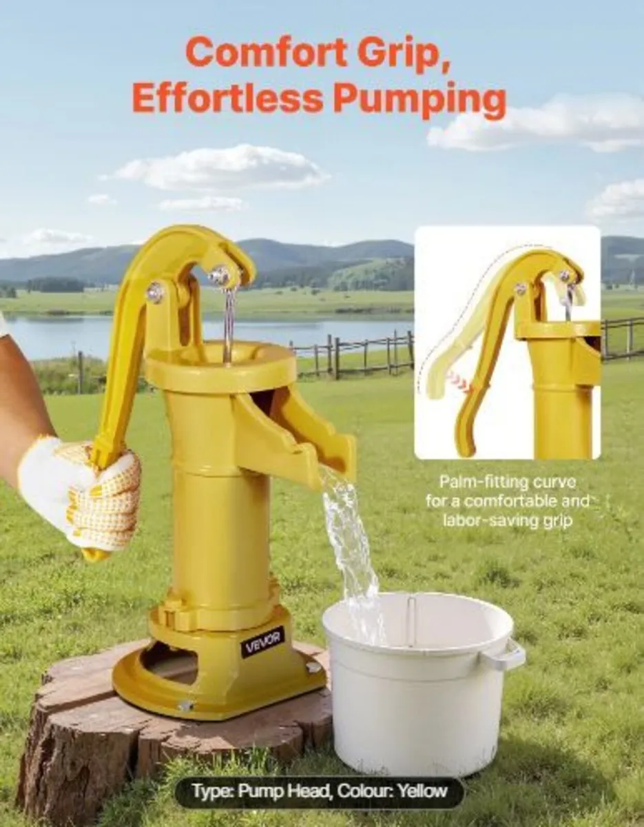 Well Hand Pitcher Pump, 25 ft - Image 2