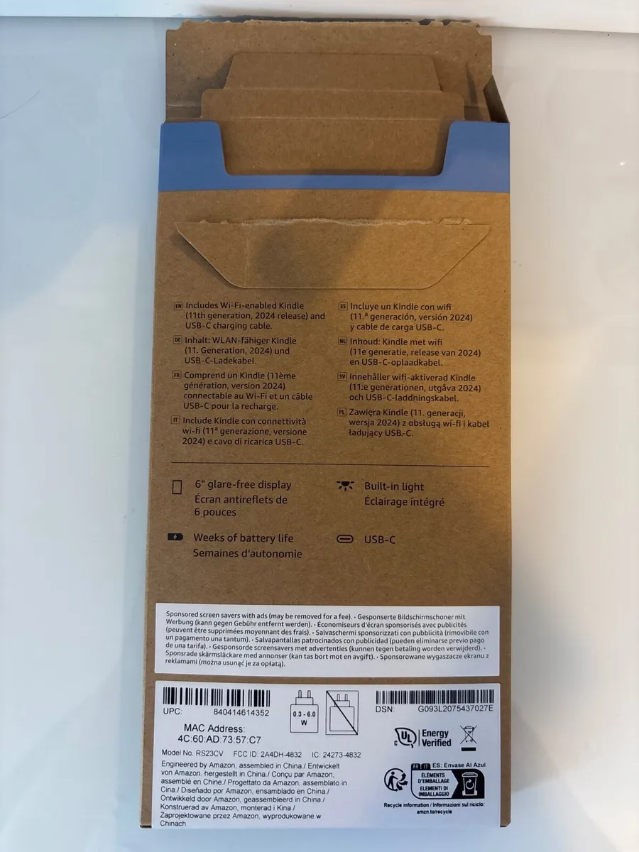 Amazon Kindle (newest gen) with case - Image 4
