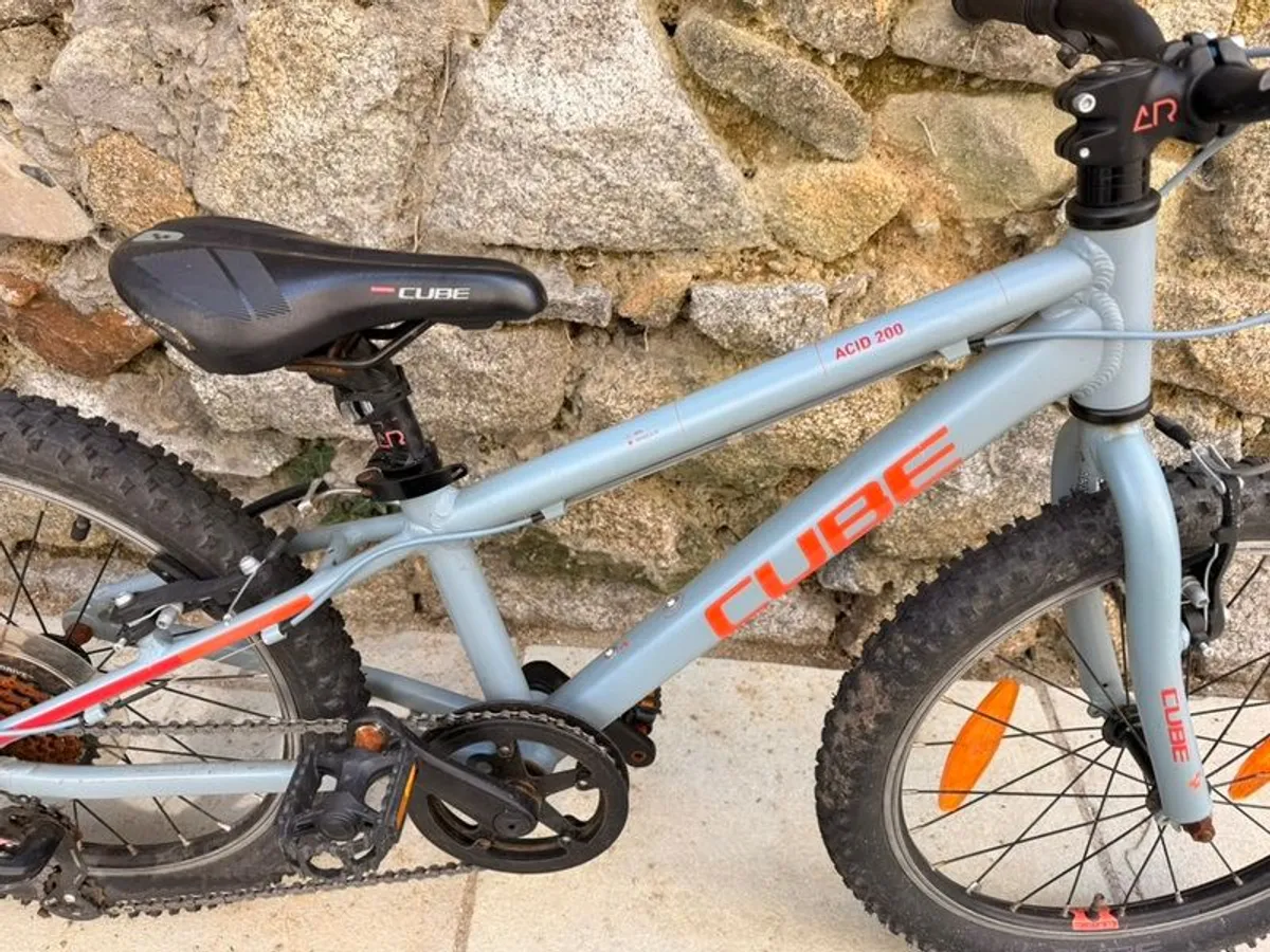Kids 20" Cube Bicycle, Grey - Image 4