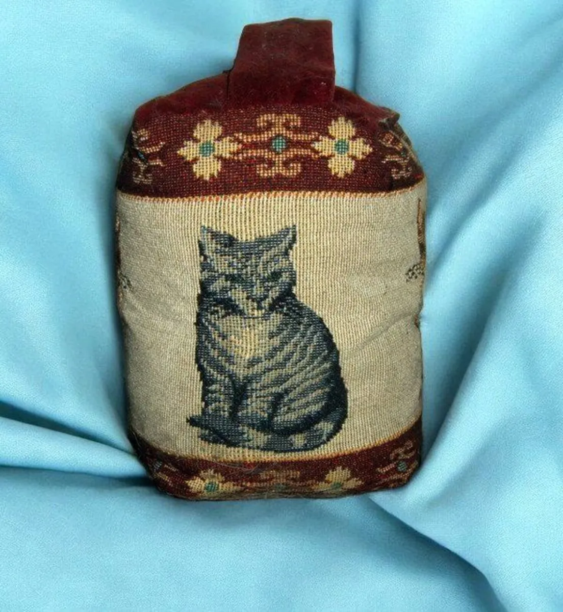 Vintage Harrods Tapestry Cat Doorstop - Weighted - Image 2