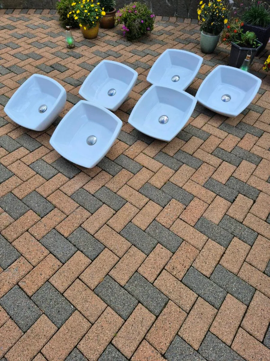 Six matching Counter top wash basins. - Image 2