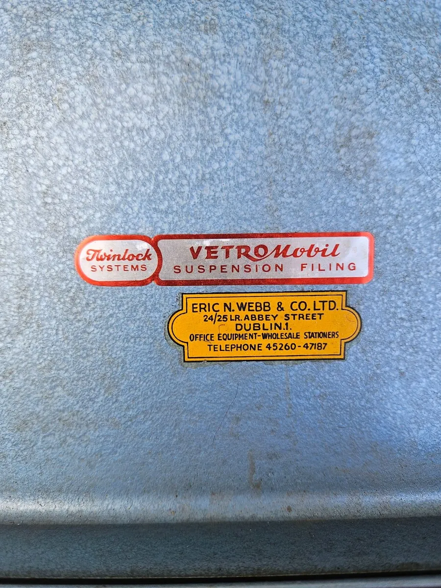 Vintage Retro Filing Cabinet Dublin - Image 3