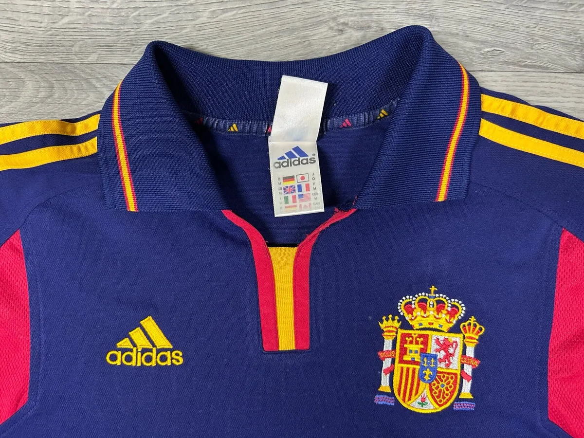 Vintage 2000 Adidas Spain Away Jersey Shirt Medium - Image 3