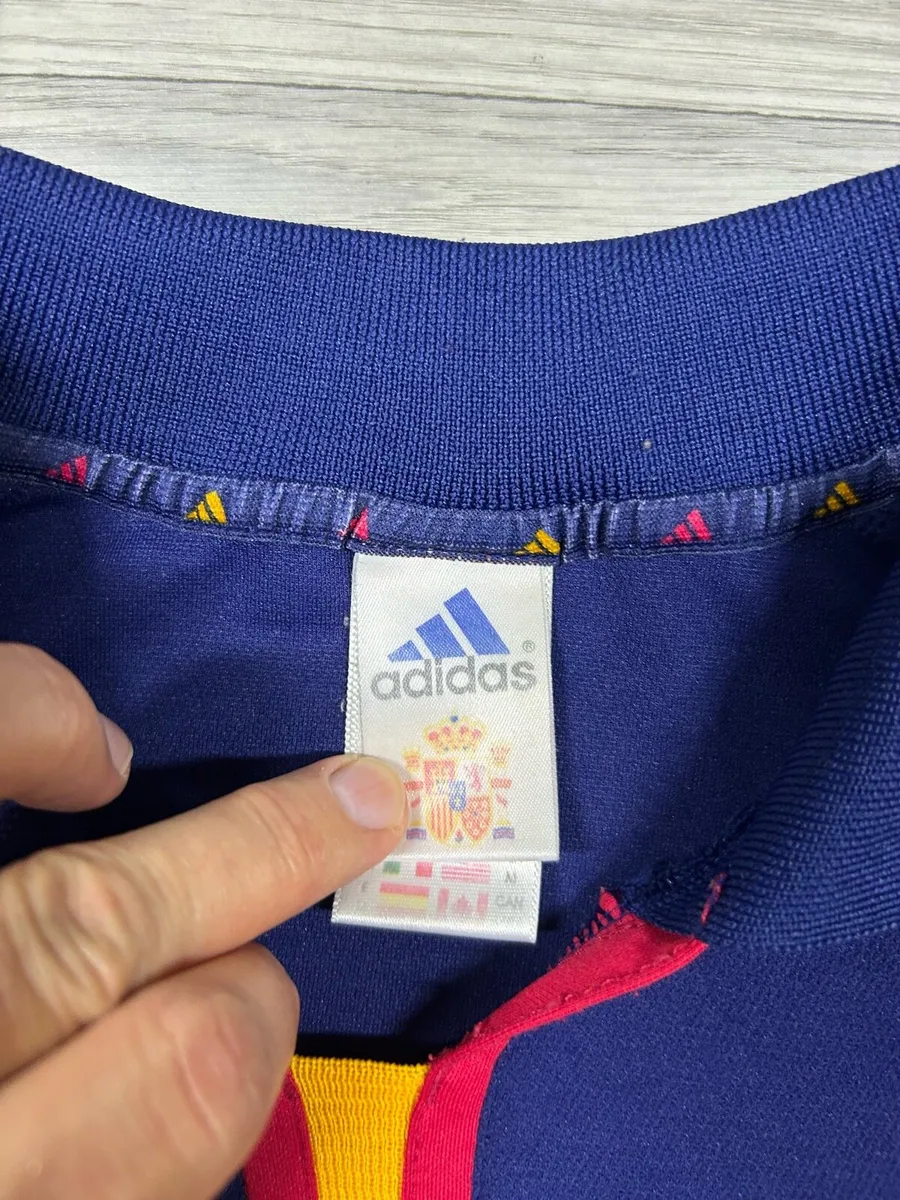 Vintage 2000 Adidas Spain Away Jersey Shirt Medium - Image 4