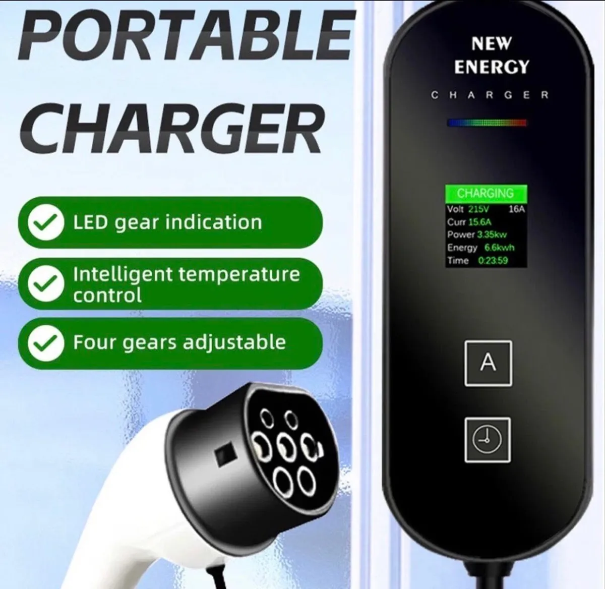 NEW EV Electric Car Charger Type 2 Granny 3pin 13A - Image 4