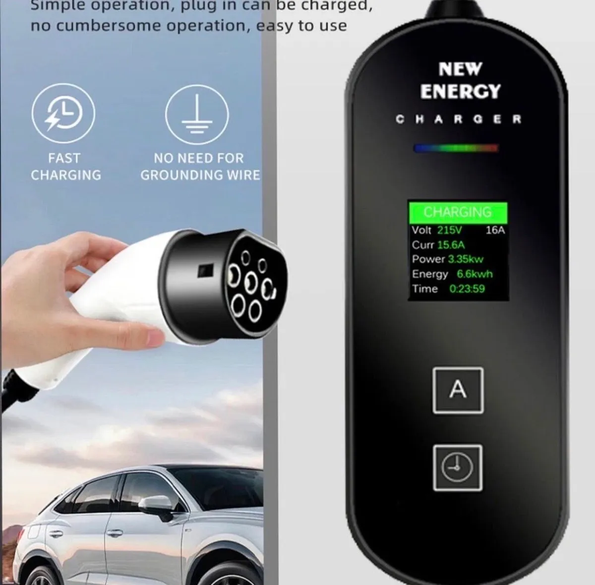 NEW Type 2 EV Car Charger Home Granny Charger 13A - Image 2
