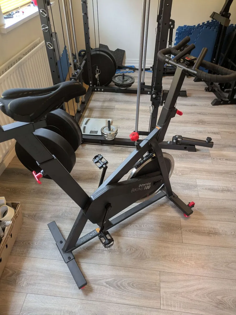 Decathlon Exercise Bike 100 + Seat Cover - Image 1