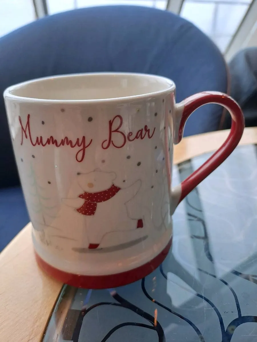 Mummy Bear Christmas Mug - Image 1