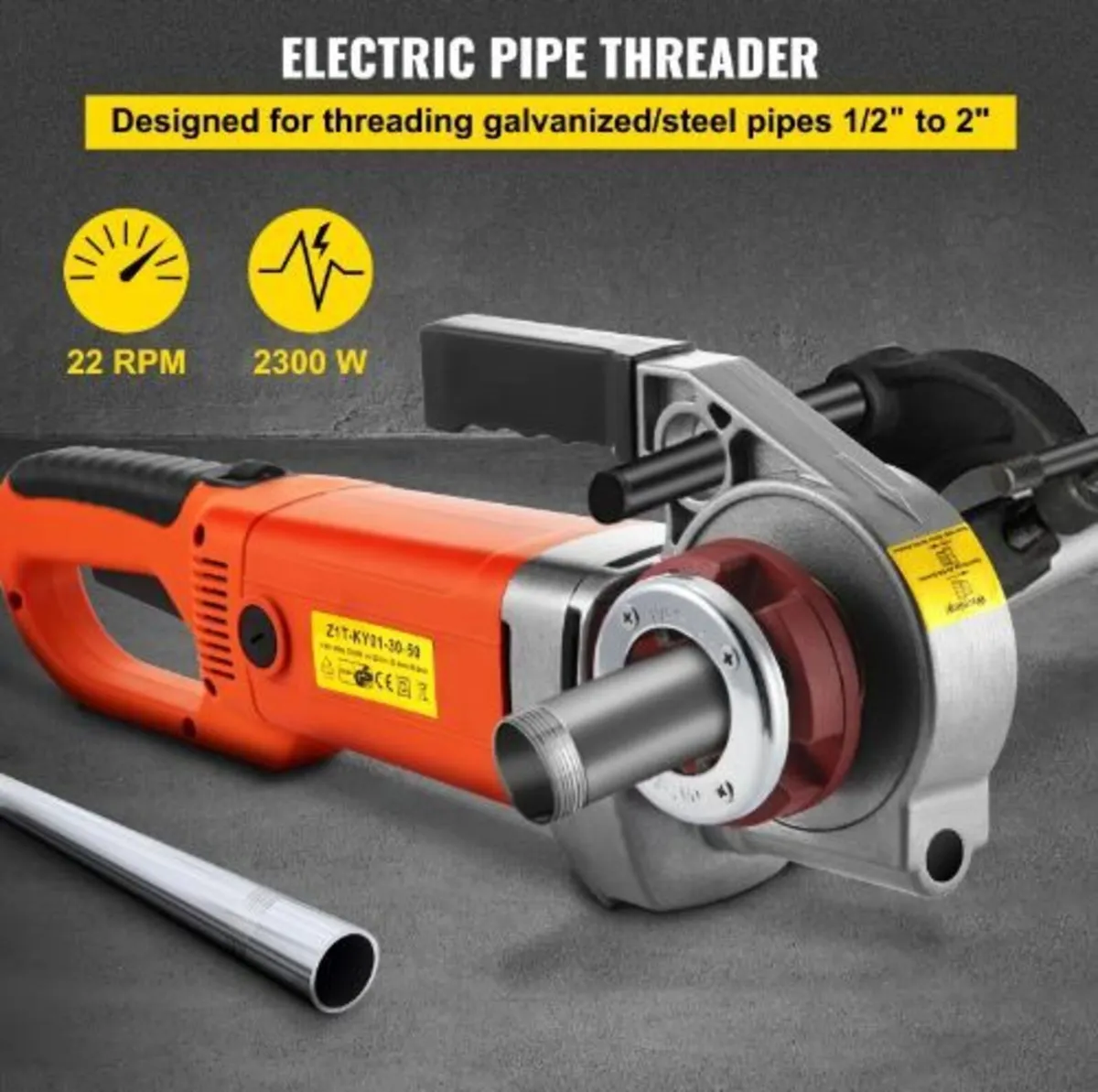 Electric Pipe Threader, 2300W - Image 3