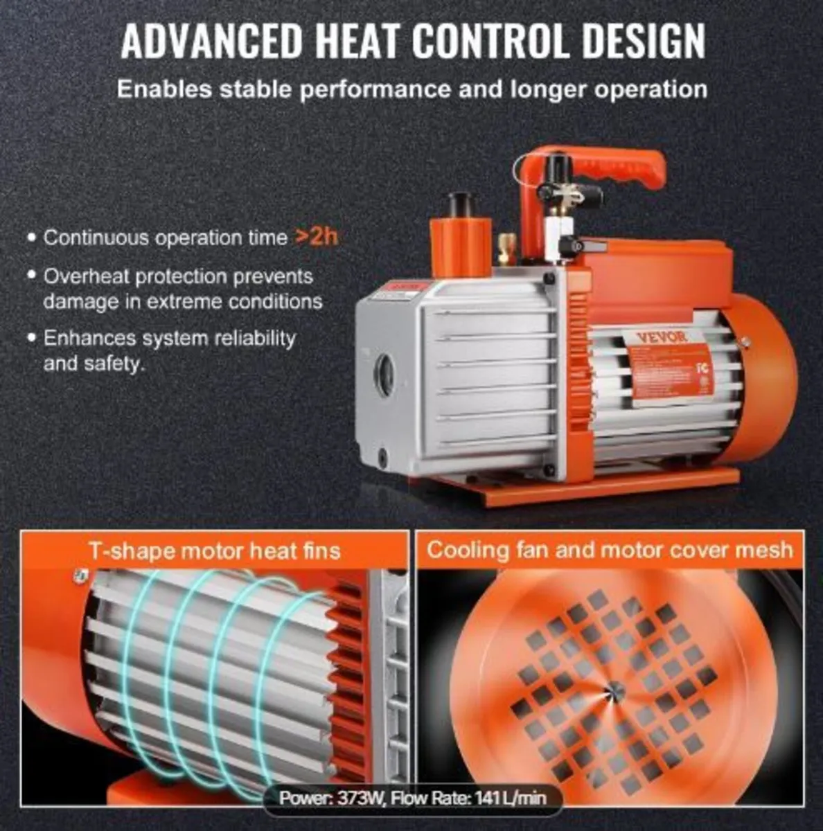 5 CFM Vacuum Pump Air Conditioning Vacuum - Image 3