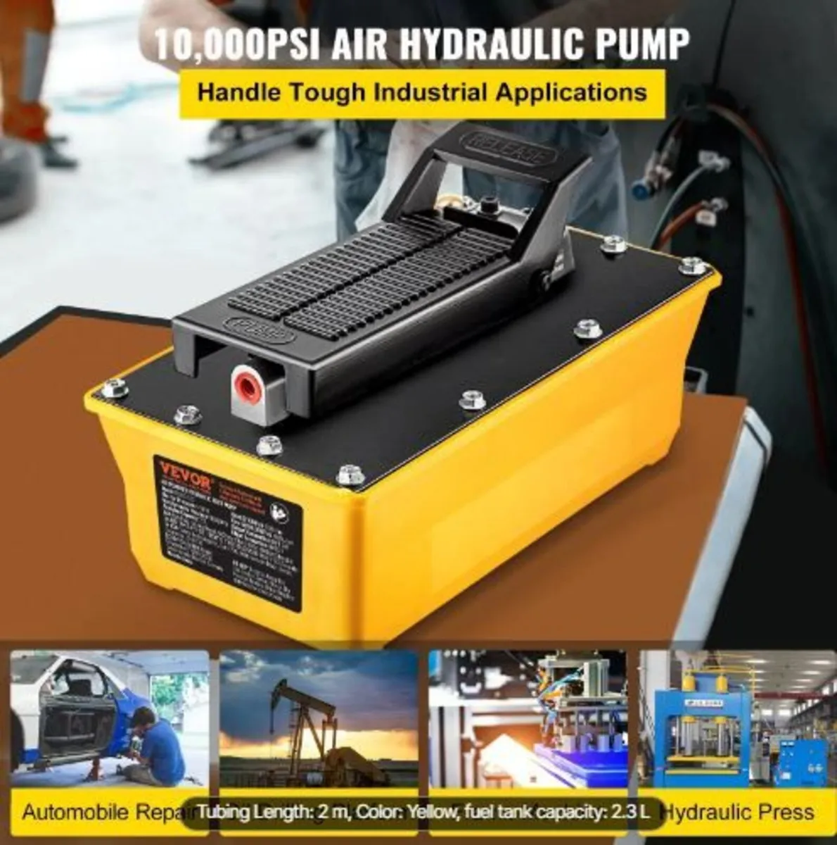 Air Hydraulic Pump, 10,000 PSI - Image 2